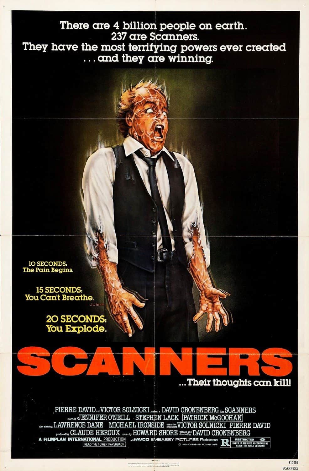 Horror Movie Review: Scanners (1981)