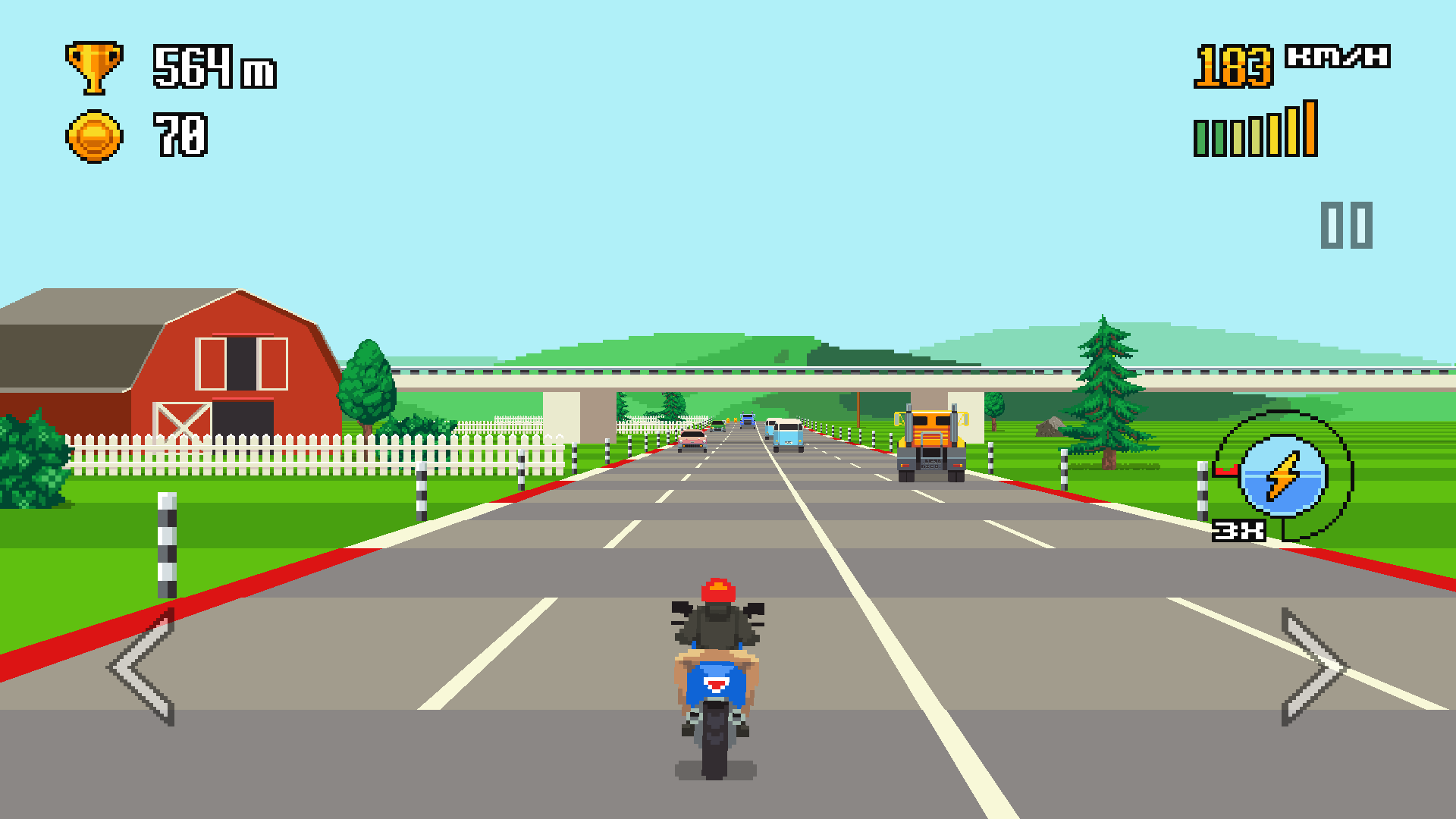 Game Review Retro Highway (Mobile Free to Play) GAMES, BRRRAAAINS