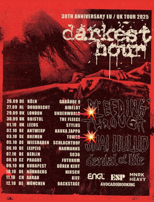 Darkest Hour and Bleeding Through Tour Poster