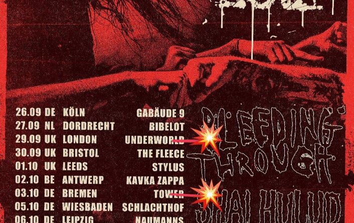Darkest Hour and Bleeding Through Tour Poster